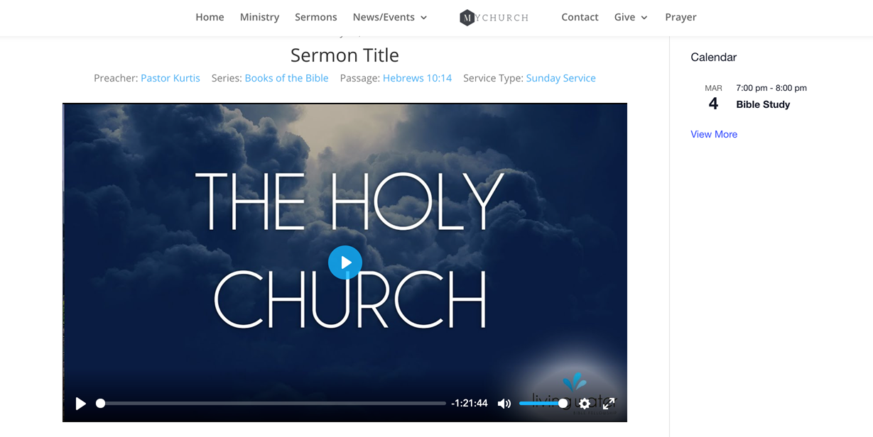 online sermon