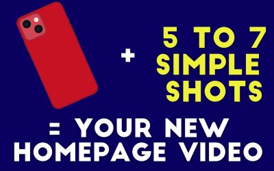 Create a Homepage for your Website with Your Phone and 5-7 Simple Shots!